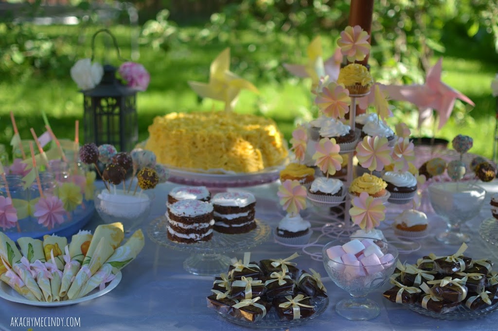 Backyard Yellow/Pink Themed Birthday Party