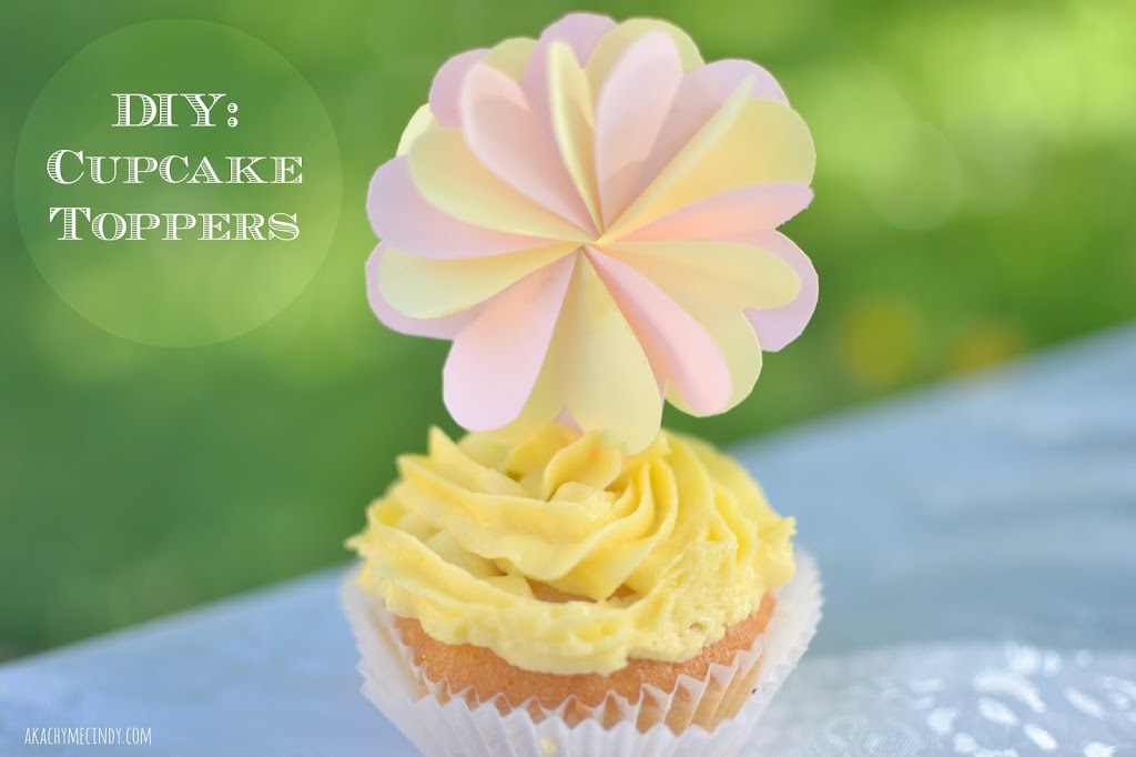 DIY: Flower Cupcake Toppers