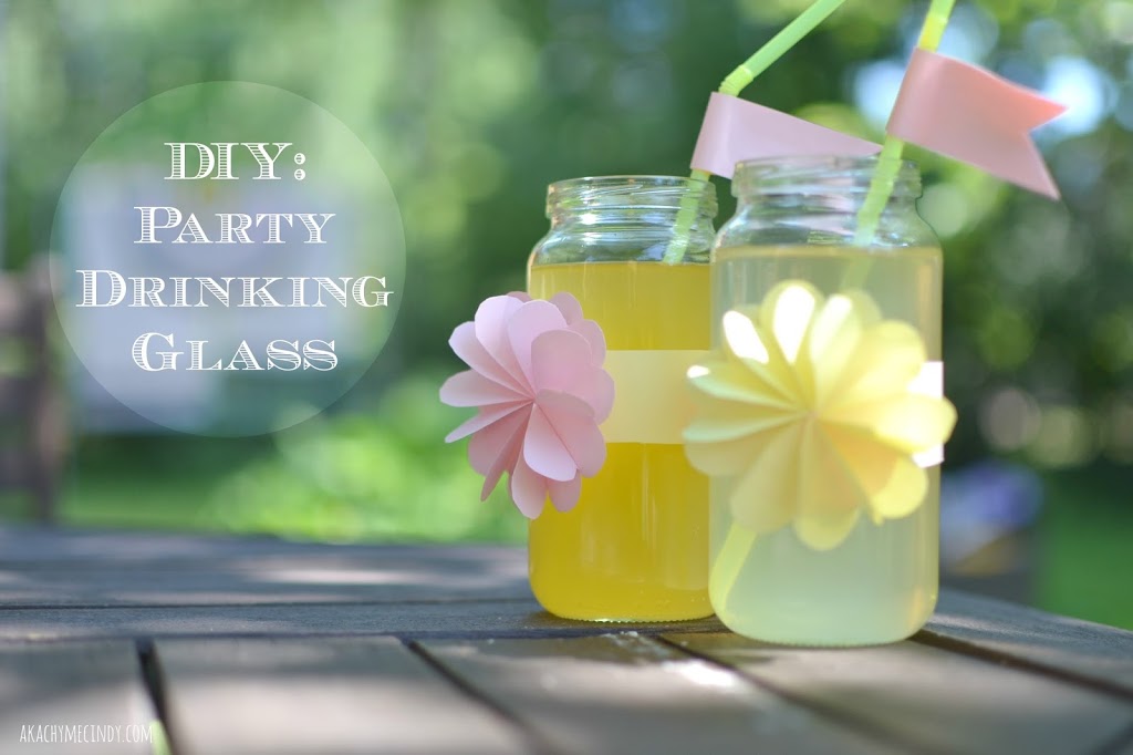 DIY: Party Drinking Glass (From a baby food jar)