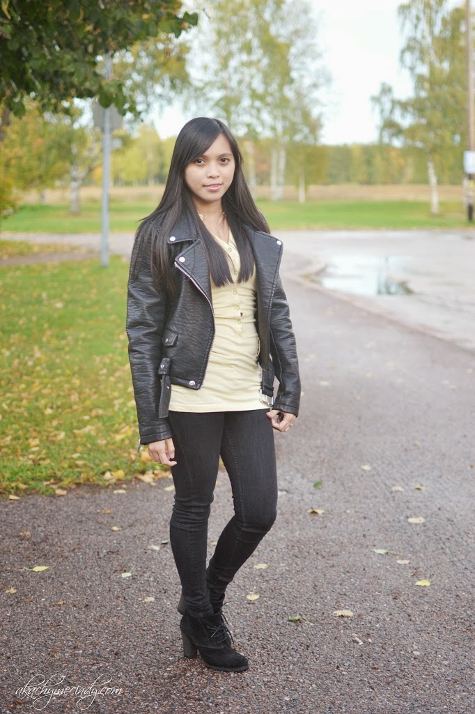 Perfect Jeggings And Leather Jacket