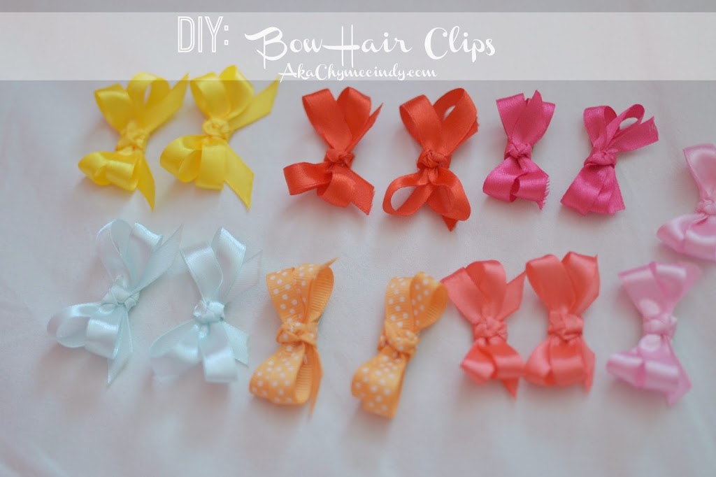 DIY: Baby Bow Hair Clips