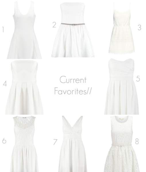 Current Favorites/ White Dresses For Spring